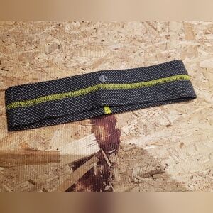 Gray and Yellow LULULEMON Womens Headband